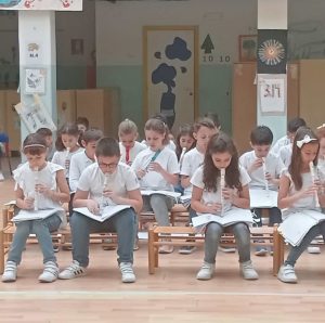 Scopri di più sull'articolo Concerto di flauto dolce alla Scuola primaria Spataro con le terze C ed E